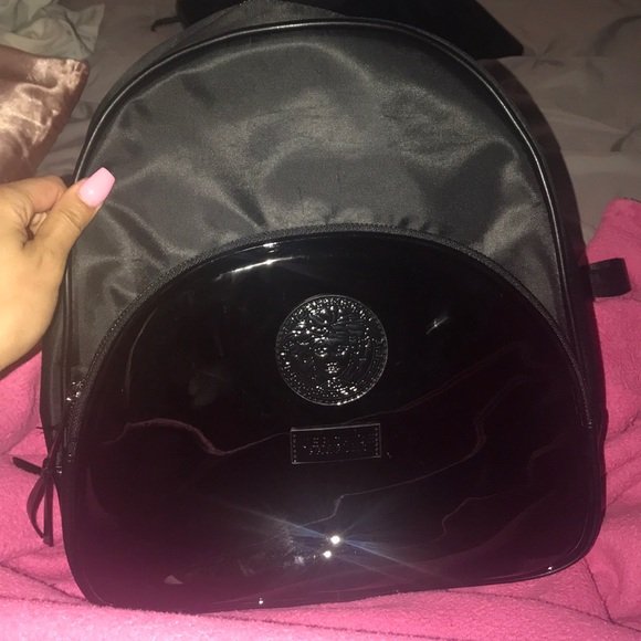 versace black backpack